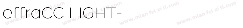 effraCC LIGHT字体转换